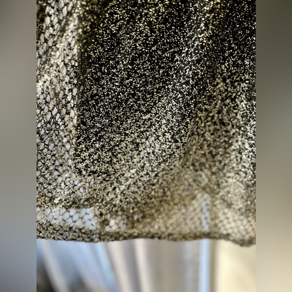Plus size Ombré Black/Gold glitter skirt - Picture 6 of 10